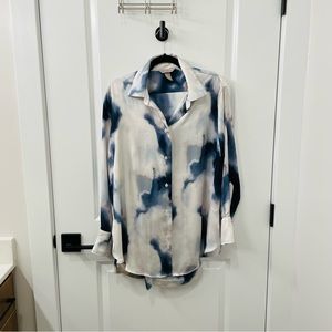 H&M - satin blouse and pants set